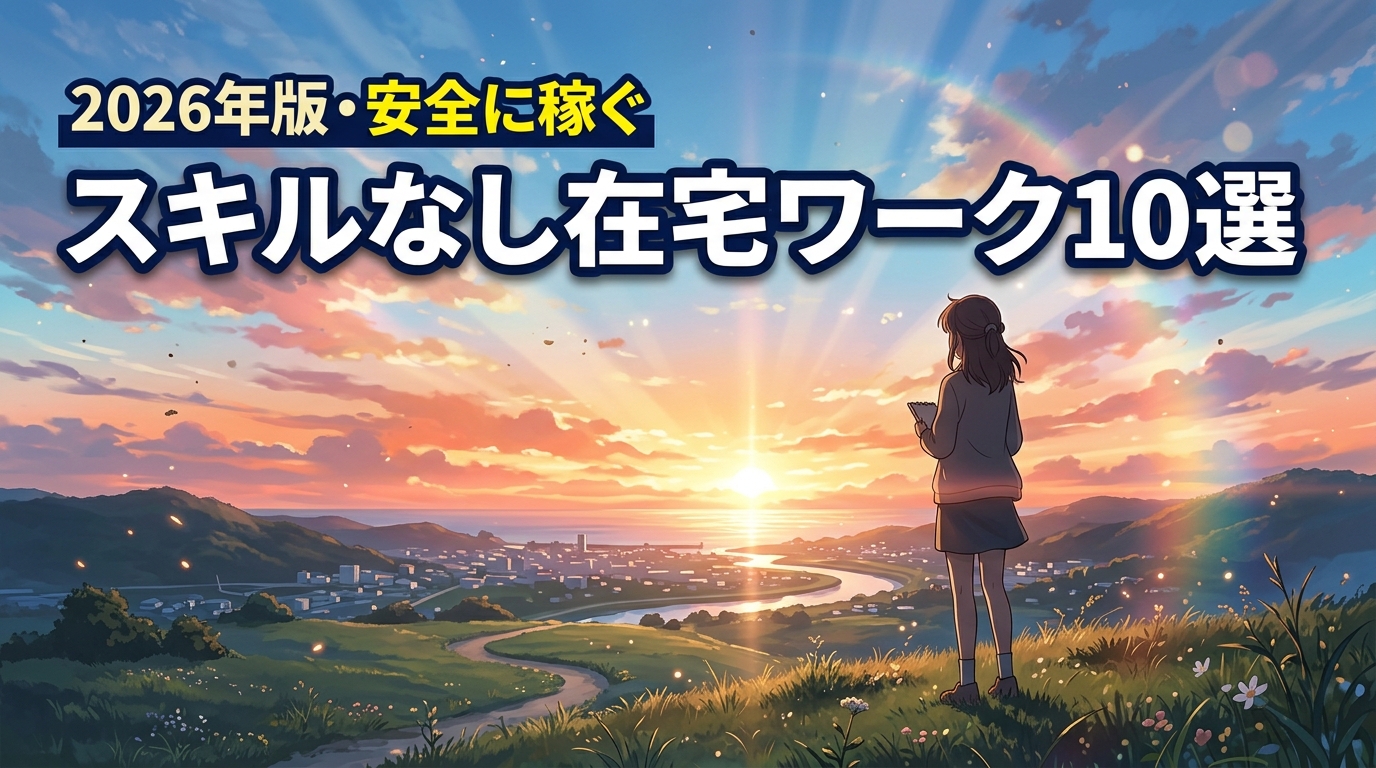 スキルなしで在宅ワークは難しい？未経験から安全に稼げるおすすめの仕事10選
