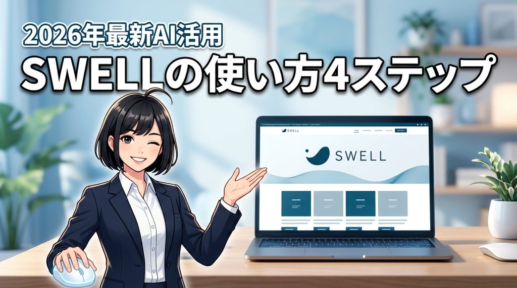 SWELLの使い方は4ステップでOK！AI機能と独自ブロックでプロ級サイトへ