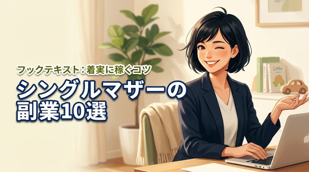 シングルマザー｜おすすめ副業10選！育児と両立して着実に稼ぐコツ