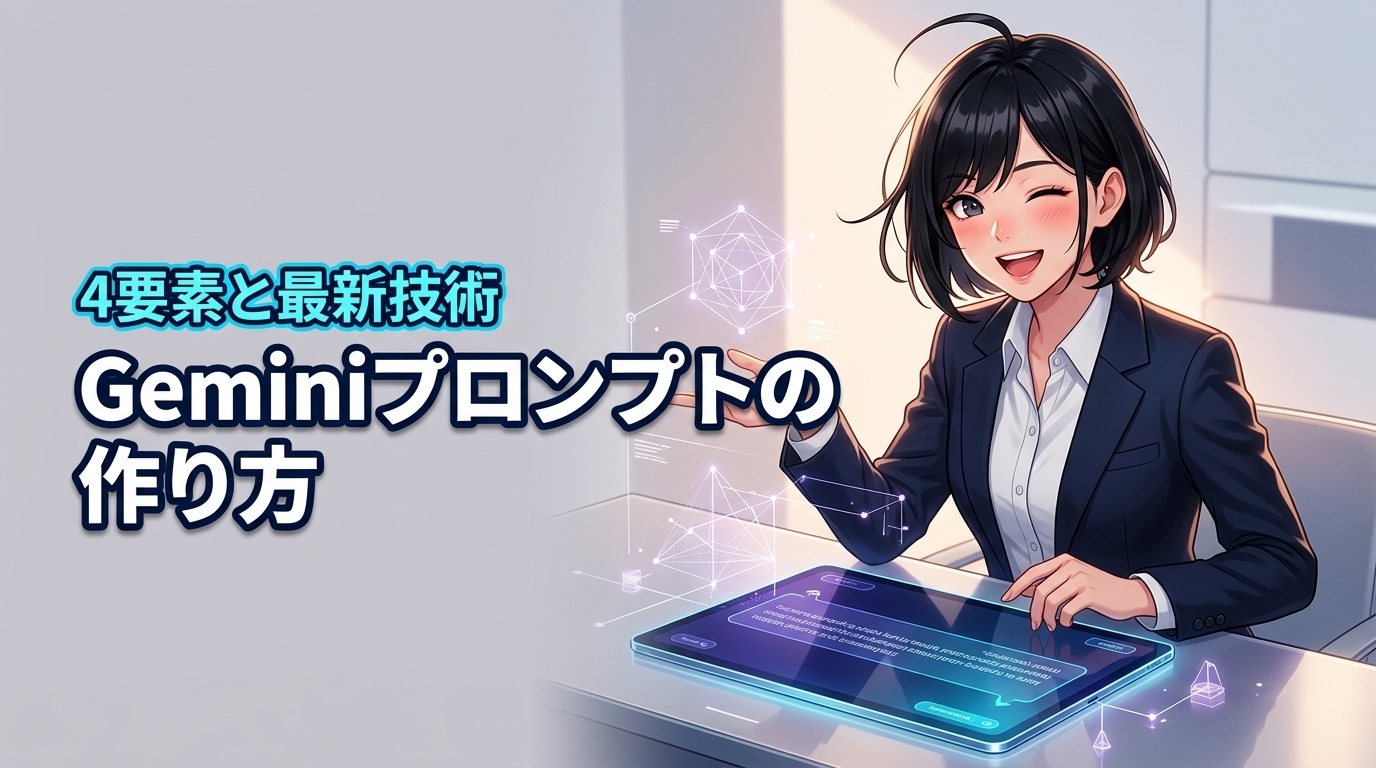 Gemini プロンプト 精度が上がる作り方|4要素と最新技術で回答を劇的に変える