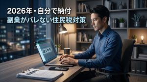 【住民税は自分で納付】副業が会社員にバレない対策とリスクを回避する正解