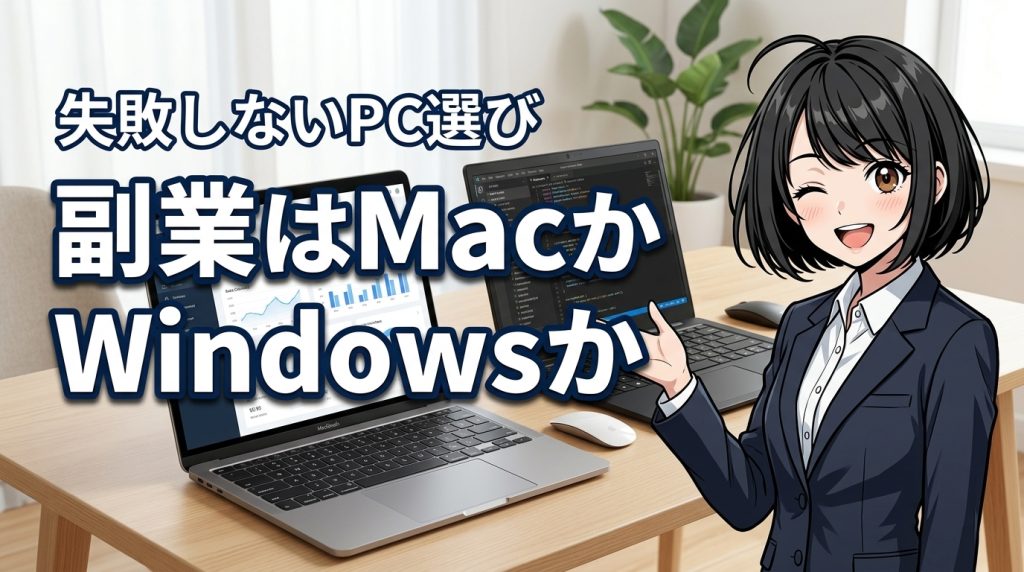 副業はMacとWindowsどっちがおすすめ？失敗しないPC選びのポイントを比較