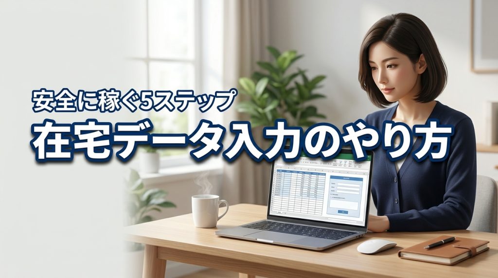 未経験から在宅で稼ぐ！データ入力のやり方5ステップと安全な求人の選び方