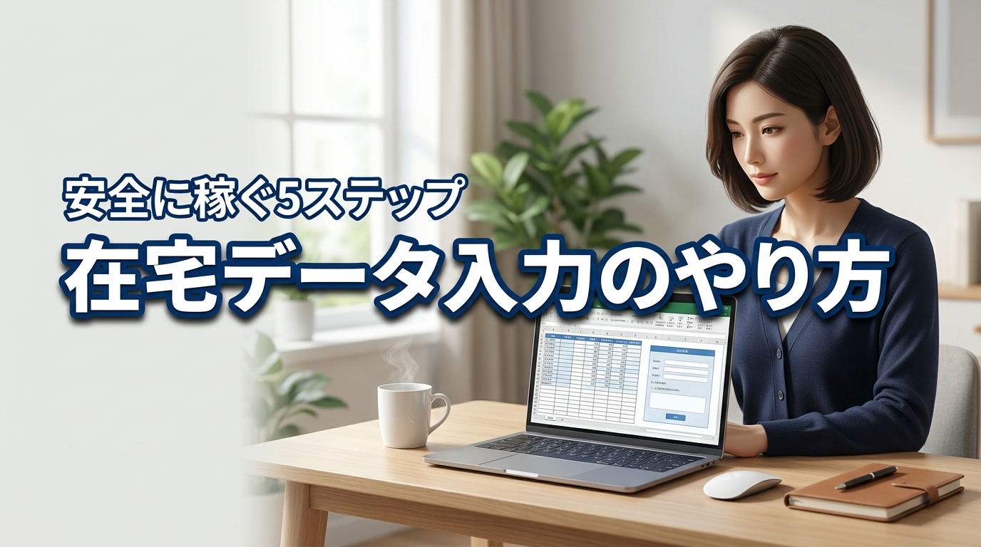 未経験から在宅で稼ぐ！データ入力のやり方5ステップと安全な求人の選び方