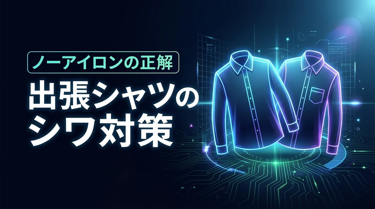 出張でシャツがシワにならない方法は？多忙なメンズを救うノーアイロンの正解